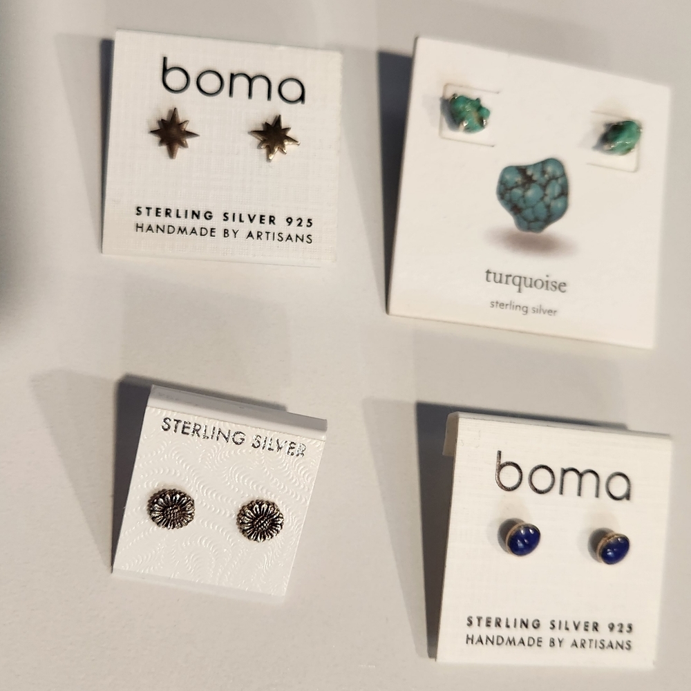 Assorted stud earrings